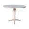 International Concepts 36 in. Solid Wood Round Top Pedestal Table w/12 in. Leaf - 36.1 in.High - Dining Height, Unfinished K-36RXT-23B-36 - alternate 4